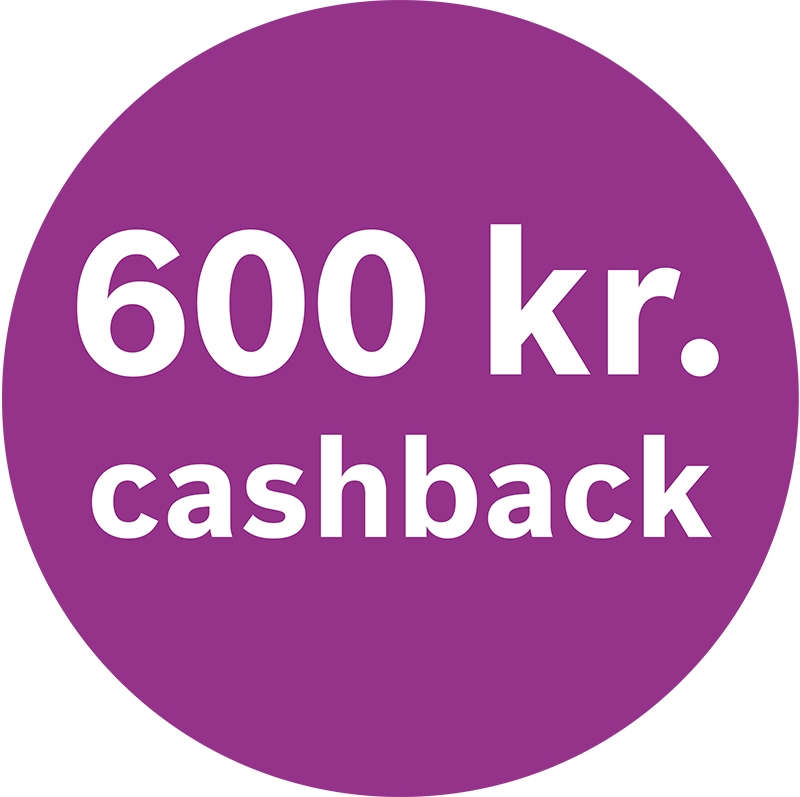 Ved køb af denne støvsuger har du mulighed for at få cashback på 600 kr. For at drage fordel af tilbuddet skal du registrere dit køb i kampagneperioden: 3/2 - 30/4 2025 i MyBosch. Sidste frist for at ansøge om cashback er 31/5 2025. Læs mere i linket. 