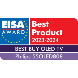 Philips 55OLED808 Vant "Beste kjøp OLED TV" i Eisa Awards 2023/24. Les hele begrunnelsen via linken under