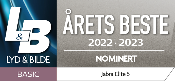 Jabra Elite 5 er et par fremragende trådløse ørepropper i mellomklassen."  Les hele testen hos lydogbilde.no via linken under