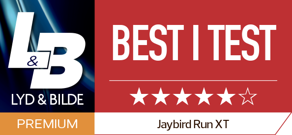 Jaybird Run XT - Best i test logo Jaybird Run XT - Best i test logo