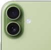 iPhone 17, sedd bakifrån, Fusion-kamerasystem längst upp till vänster
