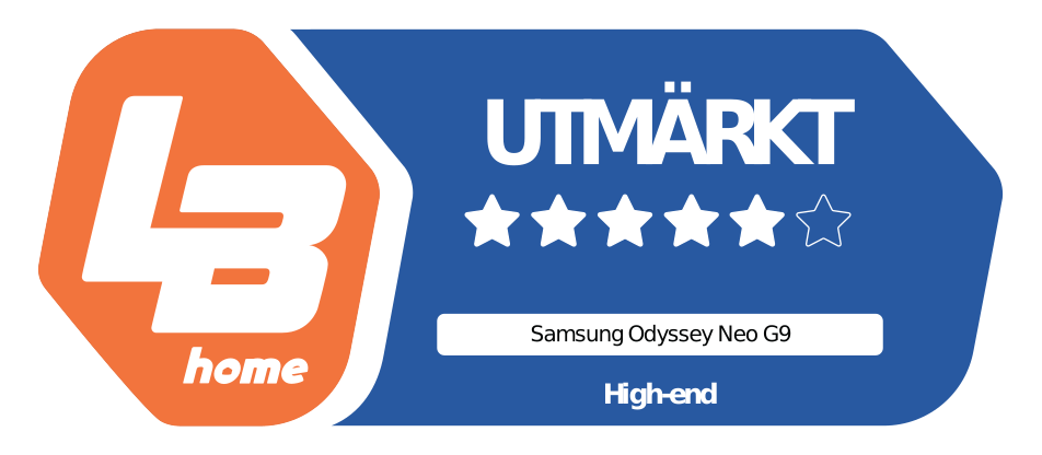 "Samsung Odyssey Neo G9 är en fantastisk spelskärm som tar prestanda till nya höjder. Tack vare sitt ultrabreda format (32:9) och en upplösning på hela 5120 x 1440 blir spelen knivskarpa och du får mycket bättre bredare vyer i spel som stöder formatet. En skärmfrekvens på 240 Hz gör också att rörelserna är hur smidiga som helst!"