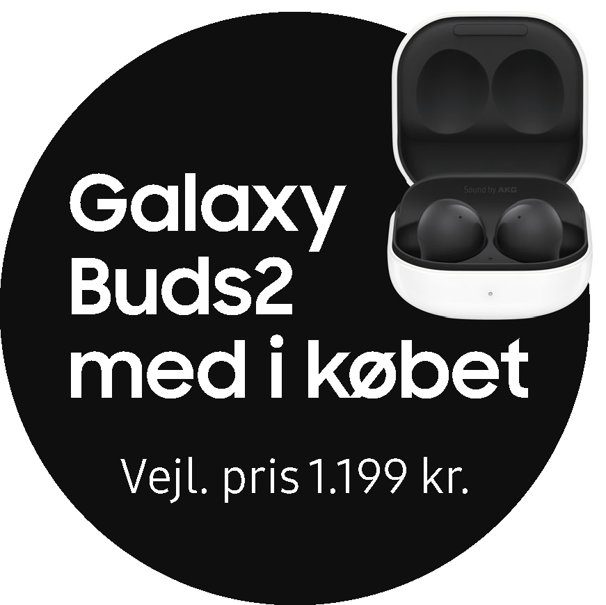 Fra d. 31/5 t.o.m. 2/7 får du et par Samsung Galaxy Buds2 med i købet, når du køber en Samsung Galaxy Tab A8. Registrer dit køb senest d. 31/7-2023 på: https://www.samsung.com/dk/offer/taba8-buds2-redeem/ for at indløse tilbuddet