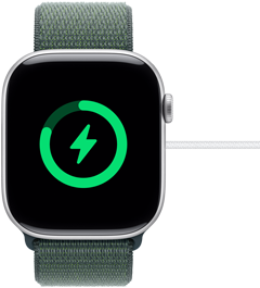 En nesten fulladet Apple Watch Series 10.