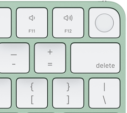 Tastatur i matchende farge