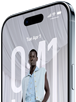 iPhone Air, etupuoli, sivupinta, täysnäytöllä lukittu näyttö