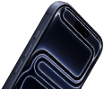 iPhone 17, etupuoli, Dynamic Island yläreunassa, toimintopainike, äänenvoimakkuuspainikkeet