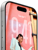 iPhone 17 Pro, etupuoli, esillä iOS 26:n lukittu näyttö, Dynamic Island yläreunassa, toimintopainike, äänenvoimakkuuspainikkeet