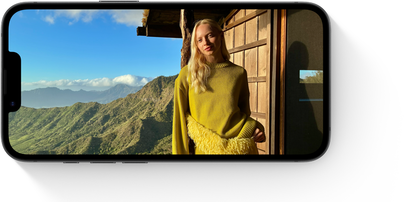 Forsiden av iPhone 17e med Super Retina XDR-skjerm